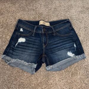 Hollister midi short Jean denim shorts longish inseam 4 inch inseam
